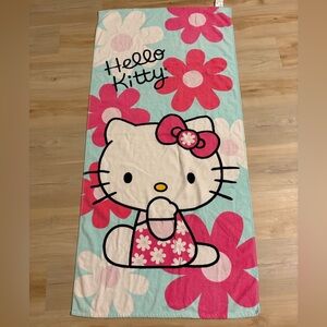 Hello Kitty Floral Beach Towel 55X27”